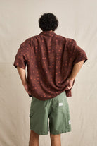 Rhythm Mens Rhythm Mens Ula Relaxed SS Shirt - Sienna Rhythm Mens Ula Relaxed SS Shirt Sienna Splash Swimwear Mens Shirt