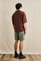 Rhythm Mens Rhythm Mens Ula Relaxed SS Shirt - Sienna Rhythm Mens Ula Relaxed SS Shirt Sienna Splash Swimwear Mens Shirt