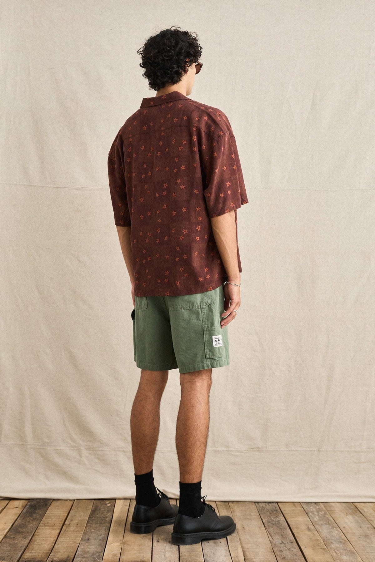 Rhythm Mens Rhythm Mens Ula Relaxed SS Shirt - Sienna Rhythm Mens Ula Relaxed SS Shirt Sienna Splash Swimwear Mens Shirt