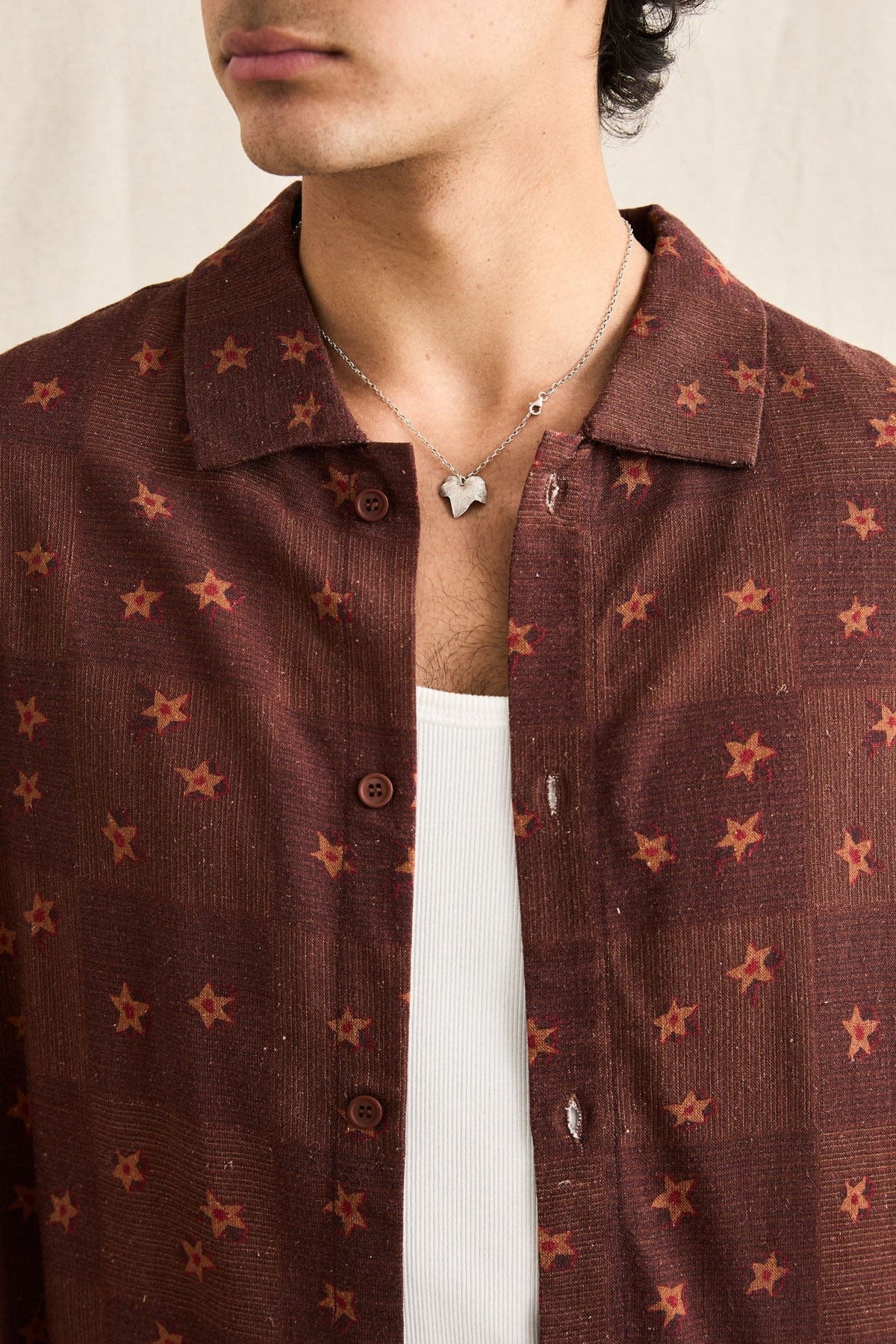 Rhythm Mens Rhythm Mens Ula Relaxed SS Shirt - Sienna Rhythm Mens Ula Relaxed SS Shirt Sienna Splash Swimwear Mens Shirt