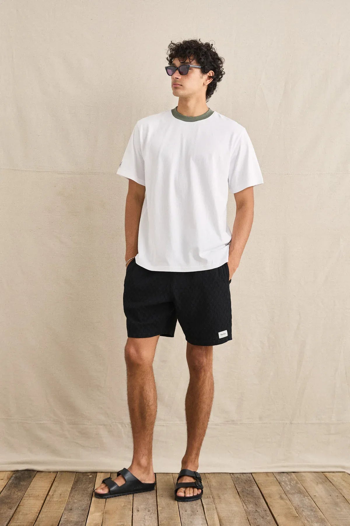 Rhythm Mens Rhythm Merge Vintage SS T-Shirt - White Rhythm Merge Vintage SS T-Shirt - White Splash Swimwear Mens Shirt