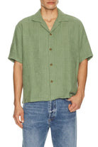 Rhythm Mens Rhythm Oasis SS Shirt - Desert Grass Rhythm Oasis SS Shirt - Desert Grass Splash Swimwear Mens