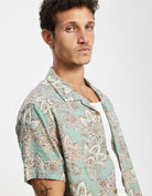 Rhythm Mens Rhythm Paisley SS Shirt - Green Tea Rhythm Paisley SS Shirt - Green Tea Splash Swimwear Mens