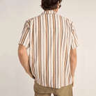 Rhythm Mens Rhythm Paisley Stripe SS Shirt - Cedar Rhythm Paisley Stripe SS Shirt - Cedar Splash Swimwear Mens