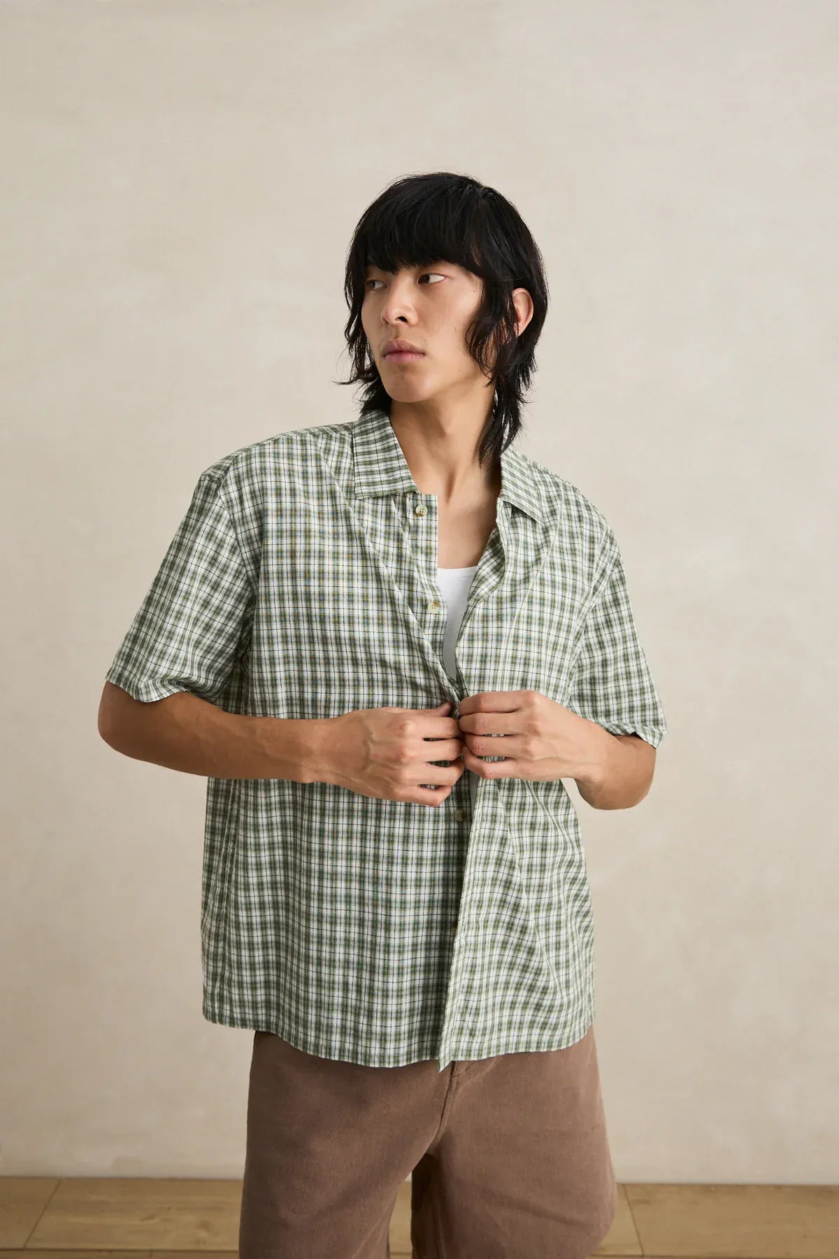 Rhythm Mens Rhythm Phasers Relaxed SS Shirt - Green Rhythm Phasers Relaxed SS Shirt - Green Splash Swimwear Mens Shirt