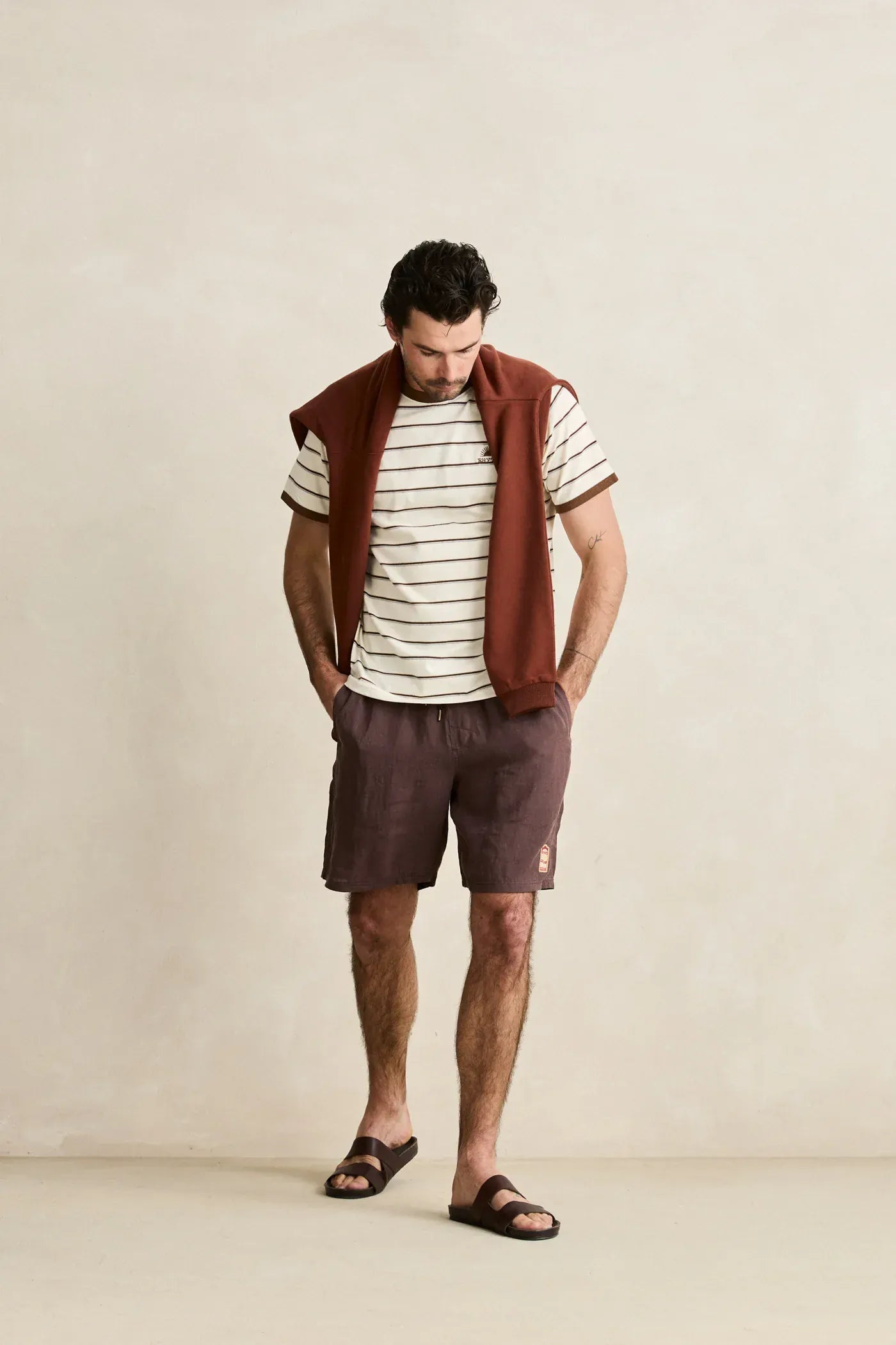 Rhythm Mens Rhythm Pressed Petal Jam - Tobacco Rhythm Pressed Petal Jam - Tobacco Splash Swimwear