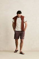 Rhythm Mens Rhythm Pressed Petal Jam - Tobacco Rhythm Pressed Petal Jam - Tobacco Splash Swimwear Mens Shorts
