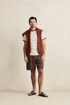 Rhythm Mens Rhythm Pressed Petal Jam - Tobacco Rhythm Pressed Petal Jam - Tobacco Splash Swimwear Mens Shorts