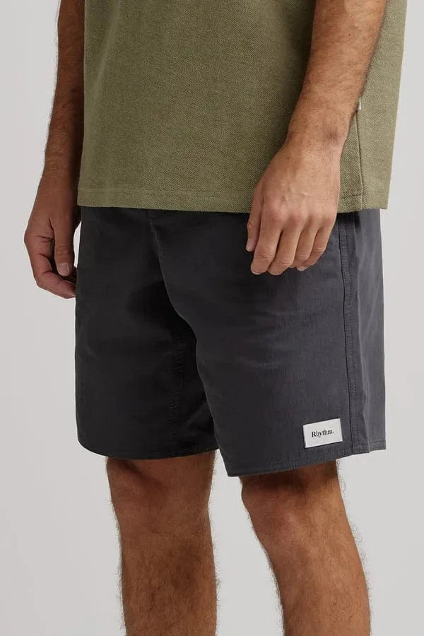 Rhythm Mens Rhythm Relaxed Jam - Charcoal Rhythm Relaxed Jam - Charcoal Splash Swimwear Mens