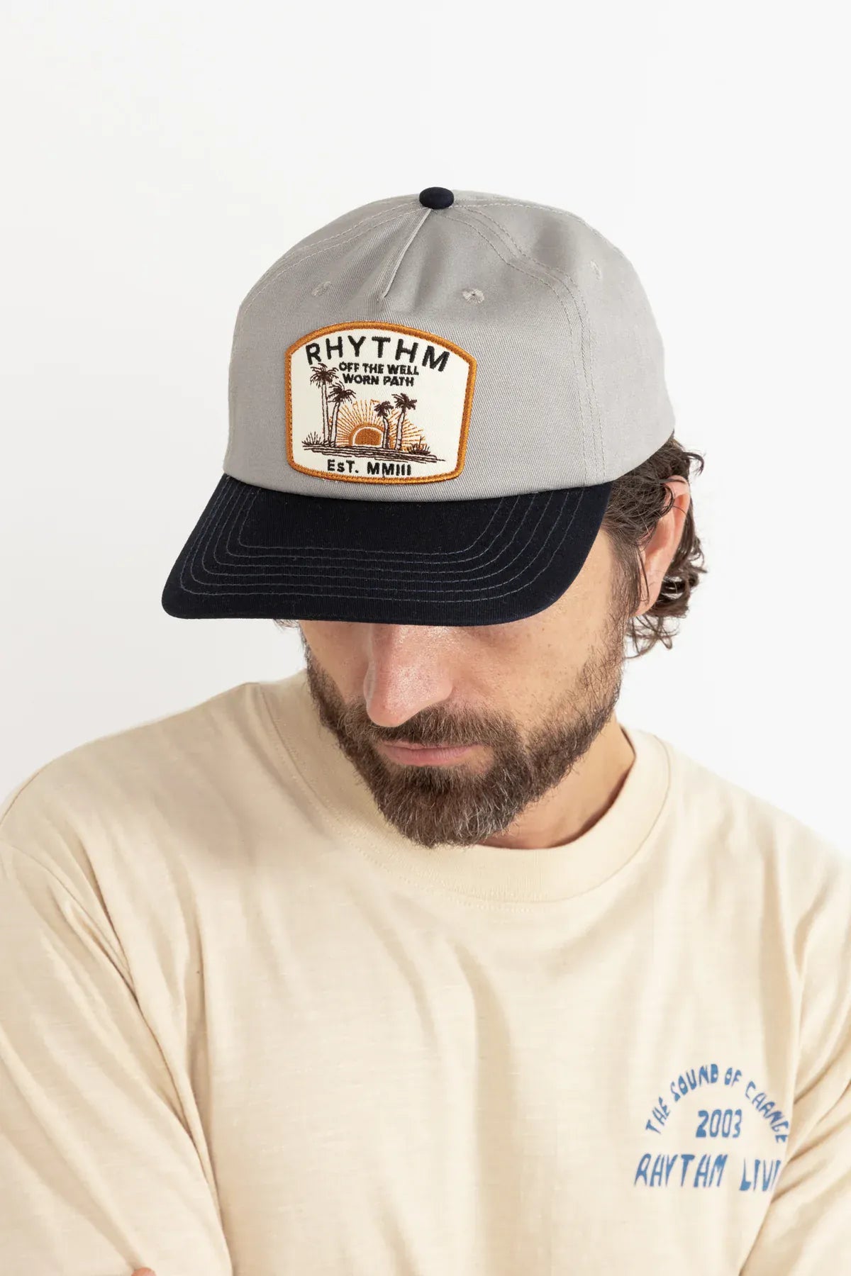 Rhythm Mens Rhythm Rising Cap - Ash 0725M-HW04-ASH Rhythm Rising Cap - Ash Splash Swimwear Hats O/S 9360397217186