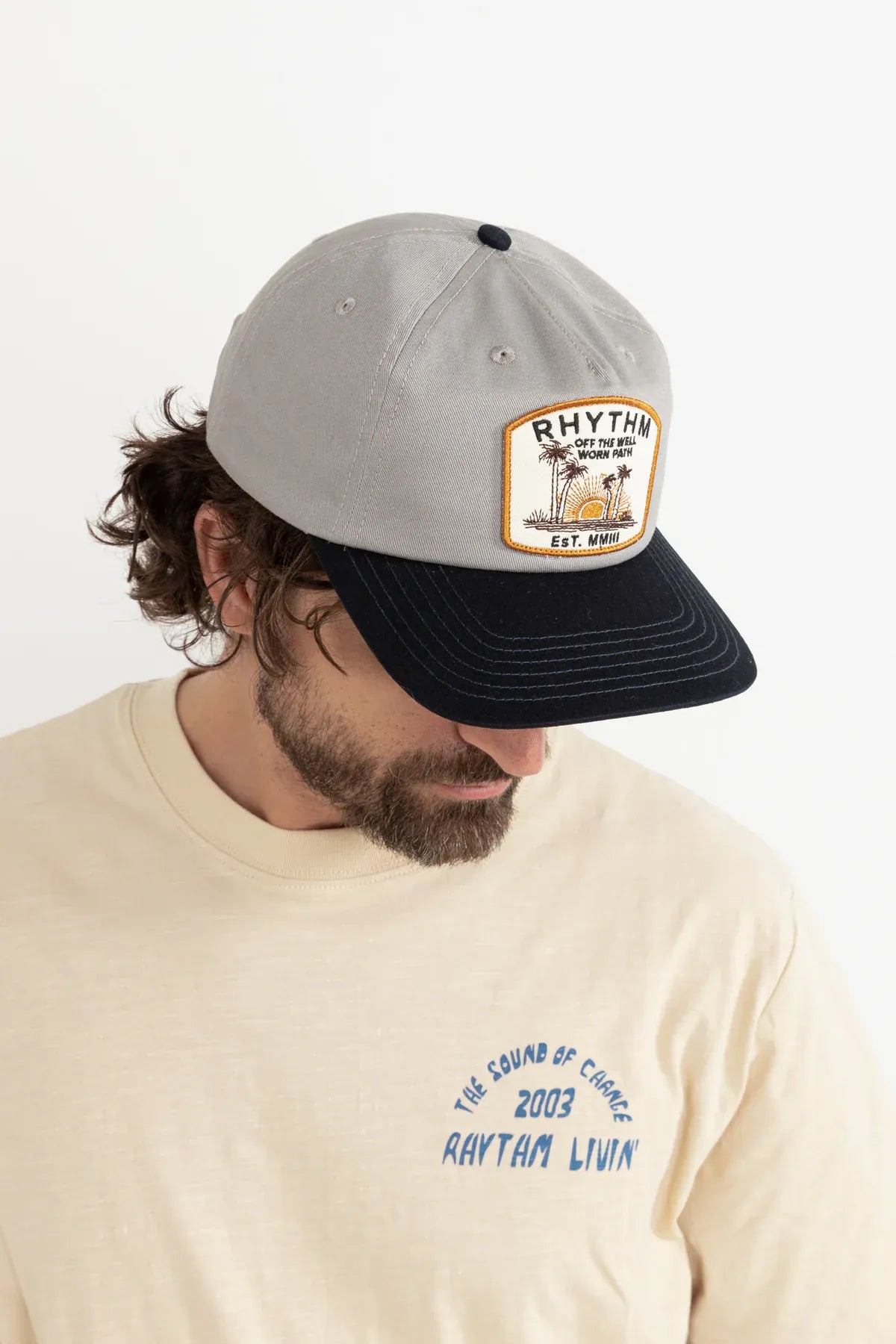 Rhythm Mens Rhythm Rising Cap - Ash 0725M-HW04-ASH Rhythm Rising Cap - Ash Splash Swimwear Hats O/S 9360397217186