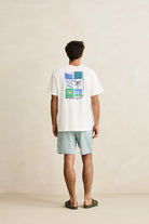 Rhythm Mens Rhythm Seersucker Stripe Jam - Pine Rhythm Seersucker Stripe Jam - Pine Splash Swimwear Mens Shorts