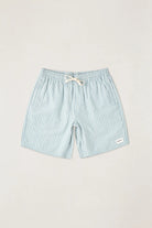 Rhythm Mens Rhythm Seersucker Stripe Jam - Pine Rhythm Seersucker Stripe Jam - Pine Splash Swimwear Mens Shorts
