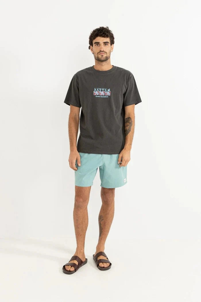 Rhythm Mens Rhythm Sound Specialist Vintage SS T-Shirt - Vintage Black Rhythm Sound Specialist Vintage SS T-Shirt - Vintage Black Splash Swimwear Mens