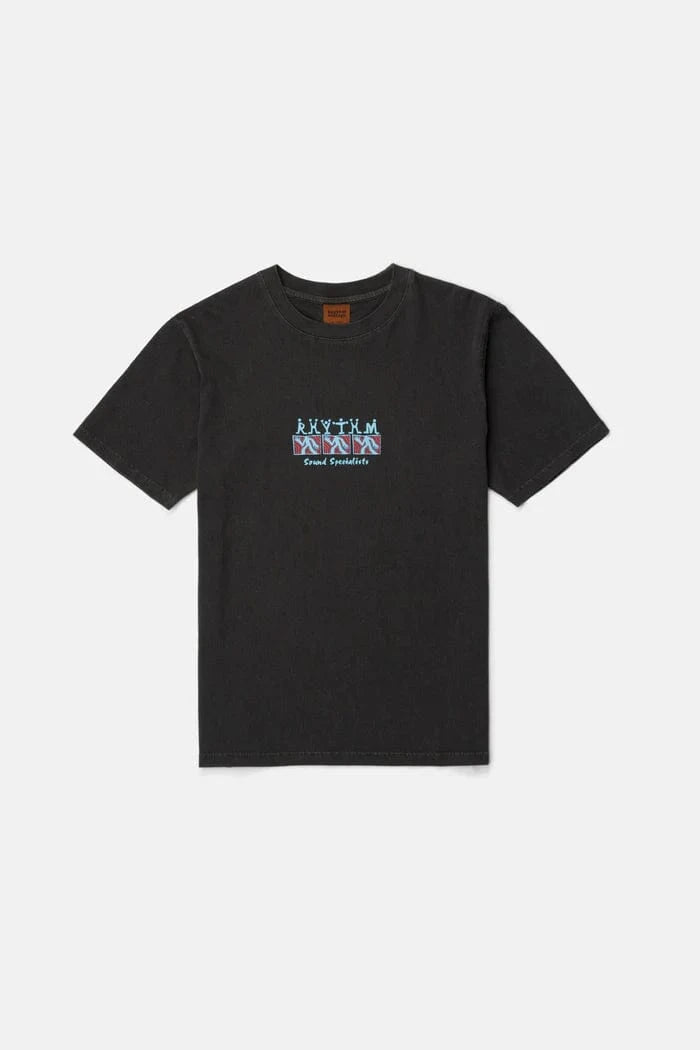 Rhythm Mens Rhythm Sound Specialist Vintage SS T-Shirt - Vintage Black Rhythm Sound Specialist Vintage SS T-Shirt - Vintage Black Splash Swimwear Mens
