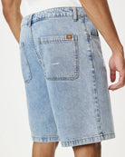 Rhythm Mens Rhythm Subtle Distress Short - Blue Rhythm Subtle Distress Short - Blue Splash Swimwear Mens