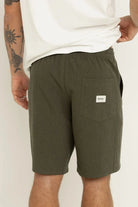 Rhythm Mens Rhythm Textured Box Jam - Olive Rhythm Textured Box Jam - Olive Splash Swimwear Mens