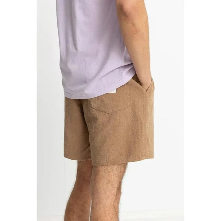 Rhythm Mens Rhythm Textured Linen Jam - Cedar Rhythm Textured Linen Jam - Cedar Splash Swimwear Mens