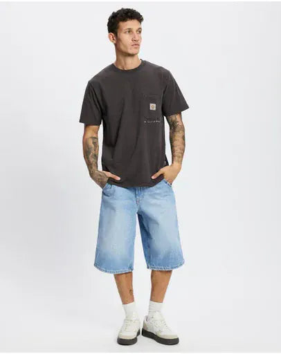 Rhythm Mens Rhythm Vintage Pocket SS T-Shirt - Ink Rhythm Vintage Pocket SS T-Shirt - Ink Splash Swimwear Mens