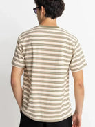 Rhythm Mens Rhythm Vintage Stripe SS T-Shirt - Natural Rhythm Vintage Stripe SS T-Shirt - Natural Splash Swimwear Mens