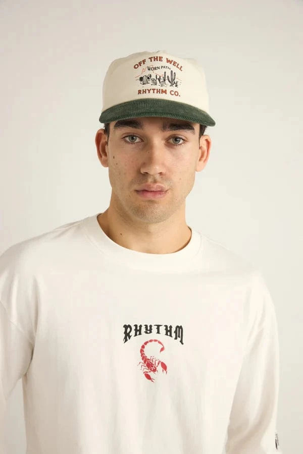 Rhythm Mens Rhythm Worn Path Cap - Stone 3 0425M-HW04-STO Rhythm Worn Path Cap - Stone Splash Swimwear Mens O/S