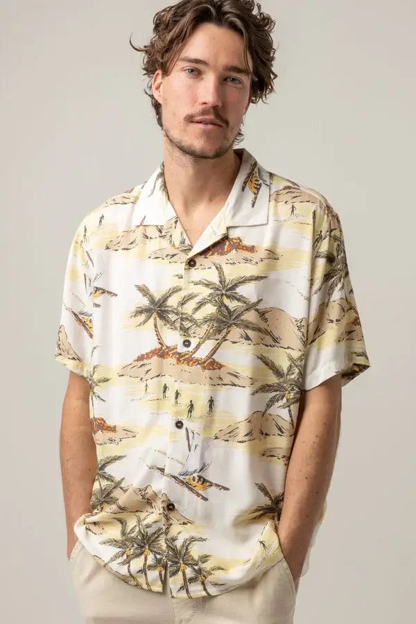 Rhythm Mens Tropic Short Sleeve Shirt Splash Swimwear Mens