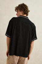 Rhythm Rhythm Diego Short Sleeve Shirt - Black Rhythm Diego Short Sleeve Shirt - Black Splash Swimwear Tops