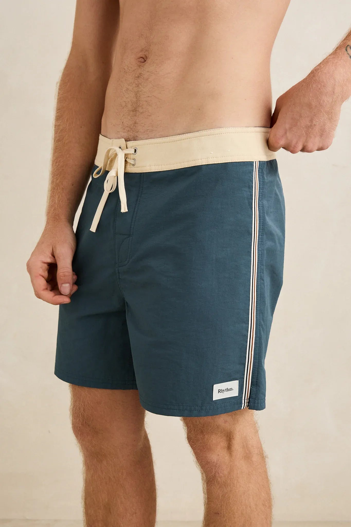 Rhythm Rhythm Heritage Trunk - Teal Rhythm Heritage Trunk - Teal Splash Swimwear Trunk