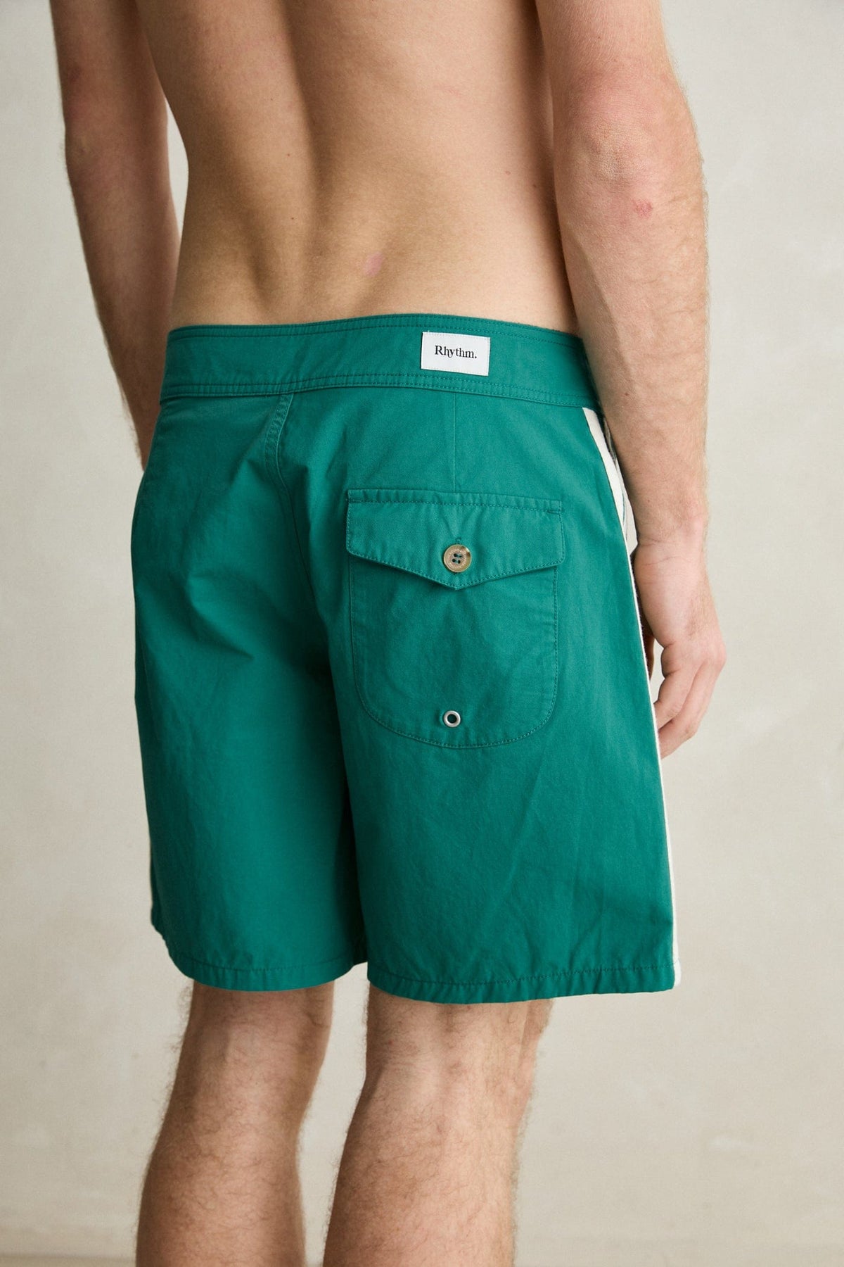 Rhythm Rhythm Heritage Trunk - Teal Rhythm Heritage Trunk - Teal Splash Swimwear Trunk