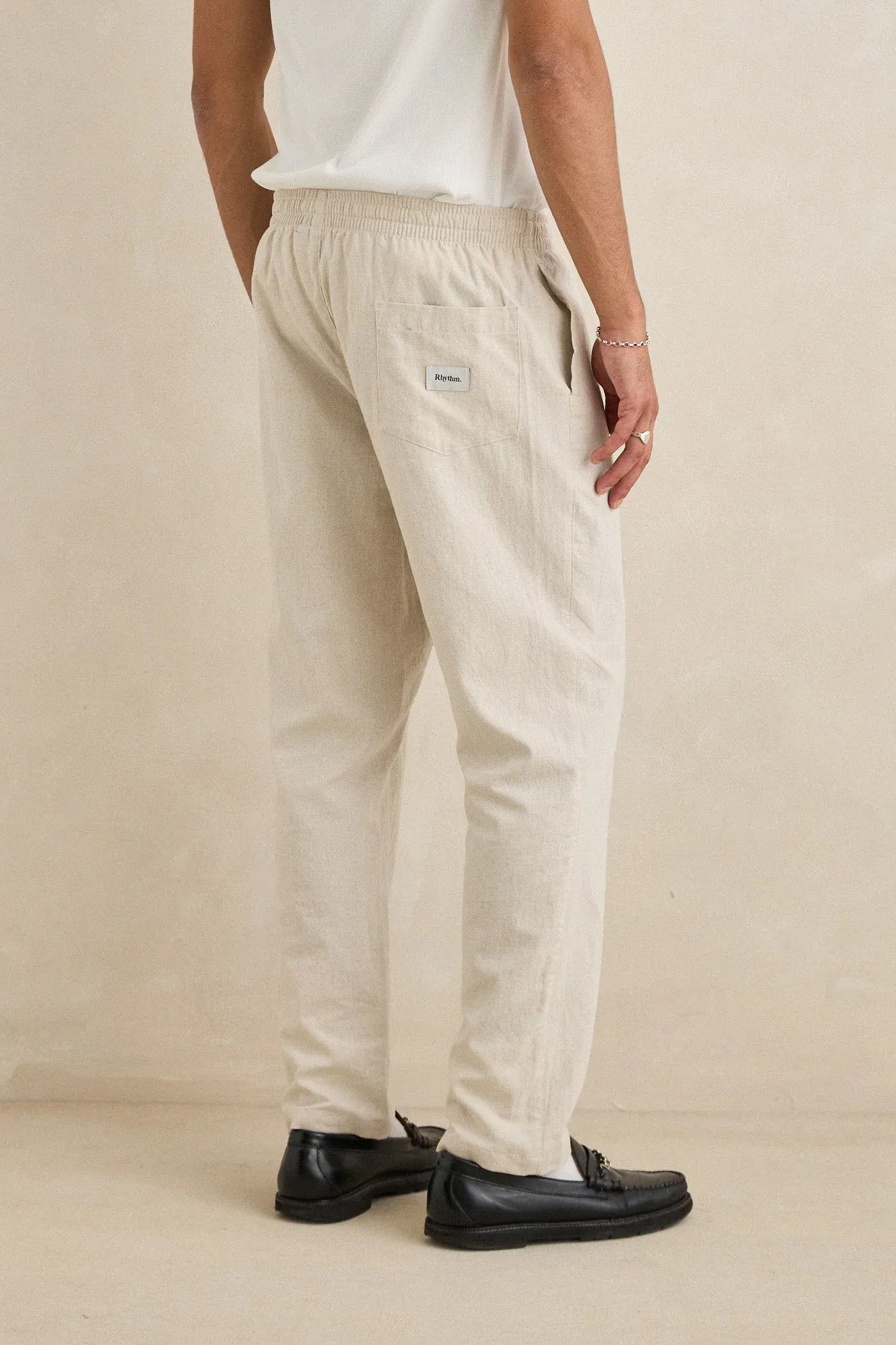 Rhythm Rhythm Linen Jam Pant Bone Rhythm Linen Jam Pant Bone Splash Swimwear Pants