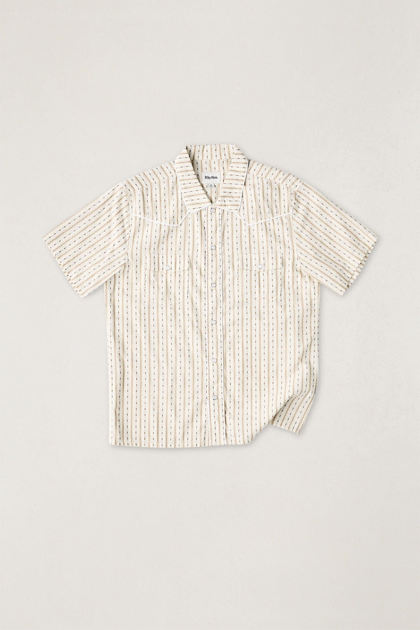 Rhythm Rhythm Lone Pine Stripe SS Shirt Lone Pine Stripe SS Shirt | Rhythm Splash Swimwear Tops