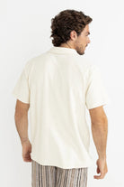 Rhythm Rhythm Vintage Terry Polo - Natural Rhythm Vintage Terry Polo - Natural Splash Swimwear Tops