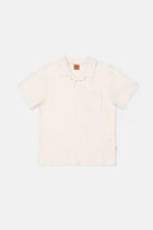 Rhythm Rhythm Vintage Terry Polo - Natural Rhythm Vintage Terry Polo - Natural Splash Swimwear Tops