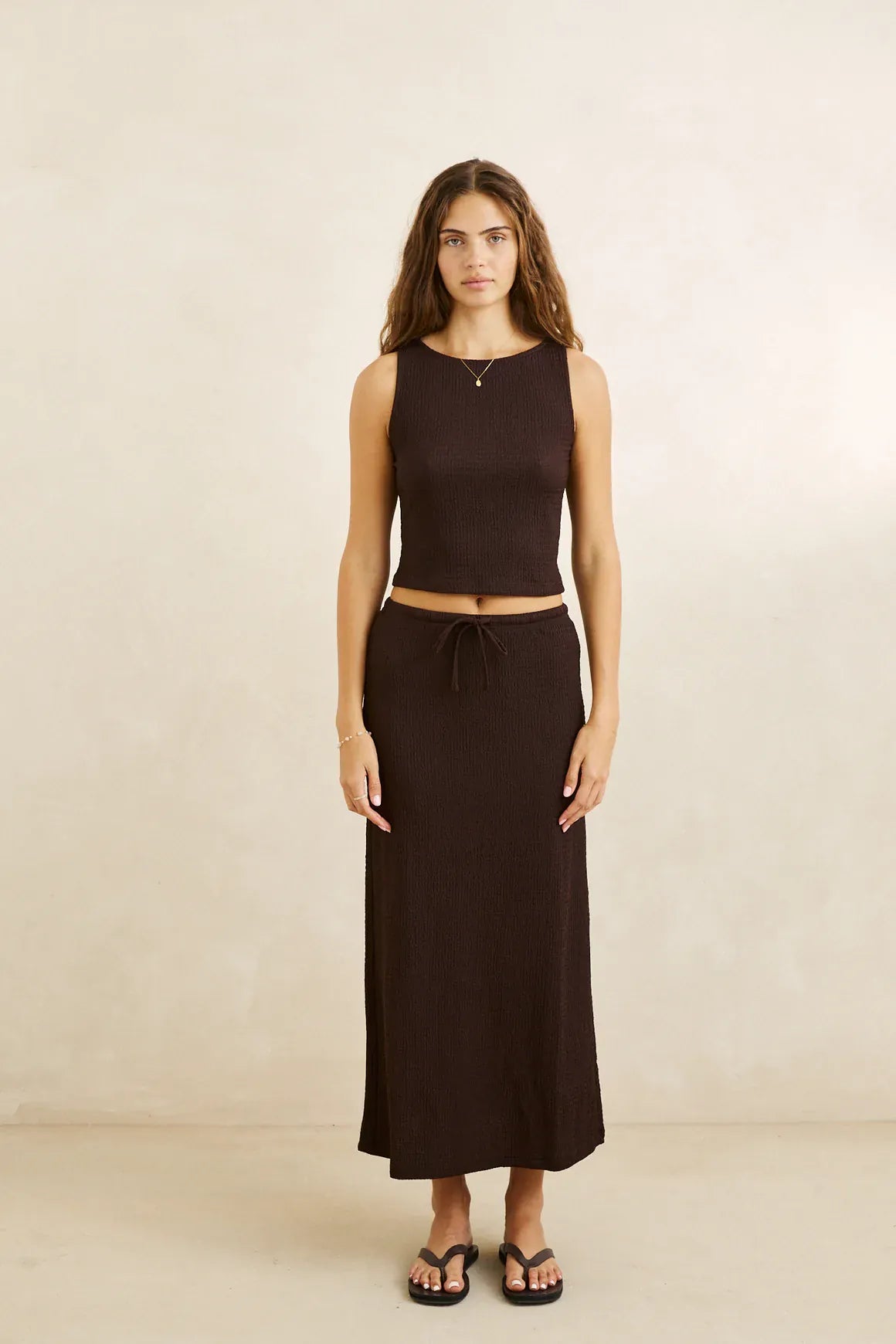 Rhythm Rhythm Women's Indie Maxi Skirt — Chocolate Rhythm Women's Indie Maxi Skirt — Chocolate Splash Swimwear Skirts