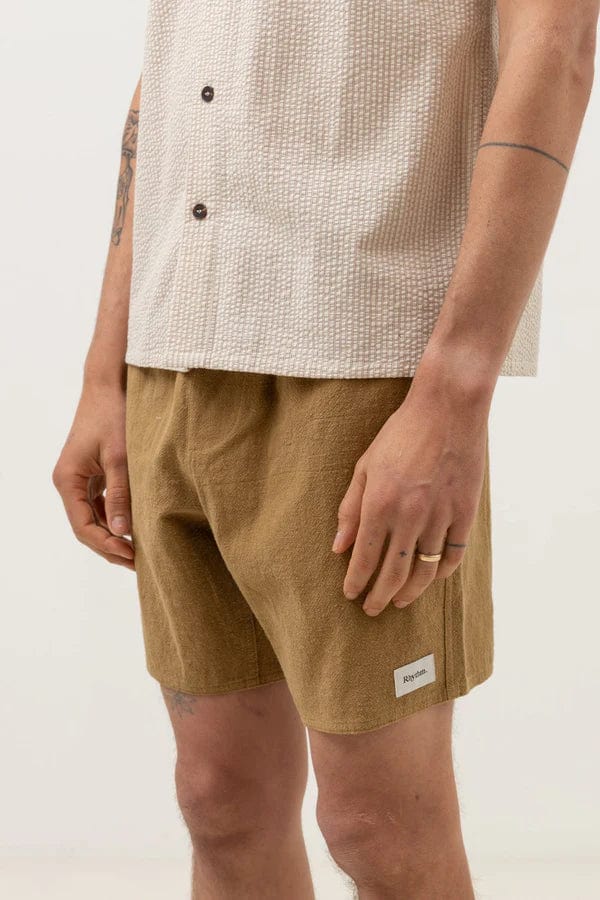 Textured Linen Jam - Rhythm Mens - Splash Swimwear  - July24, mens clothing, mens shorts, new arrivals, new clothing, new mens, rhythm, rhythm women - Splash Swimwear 