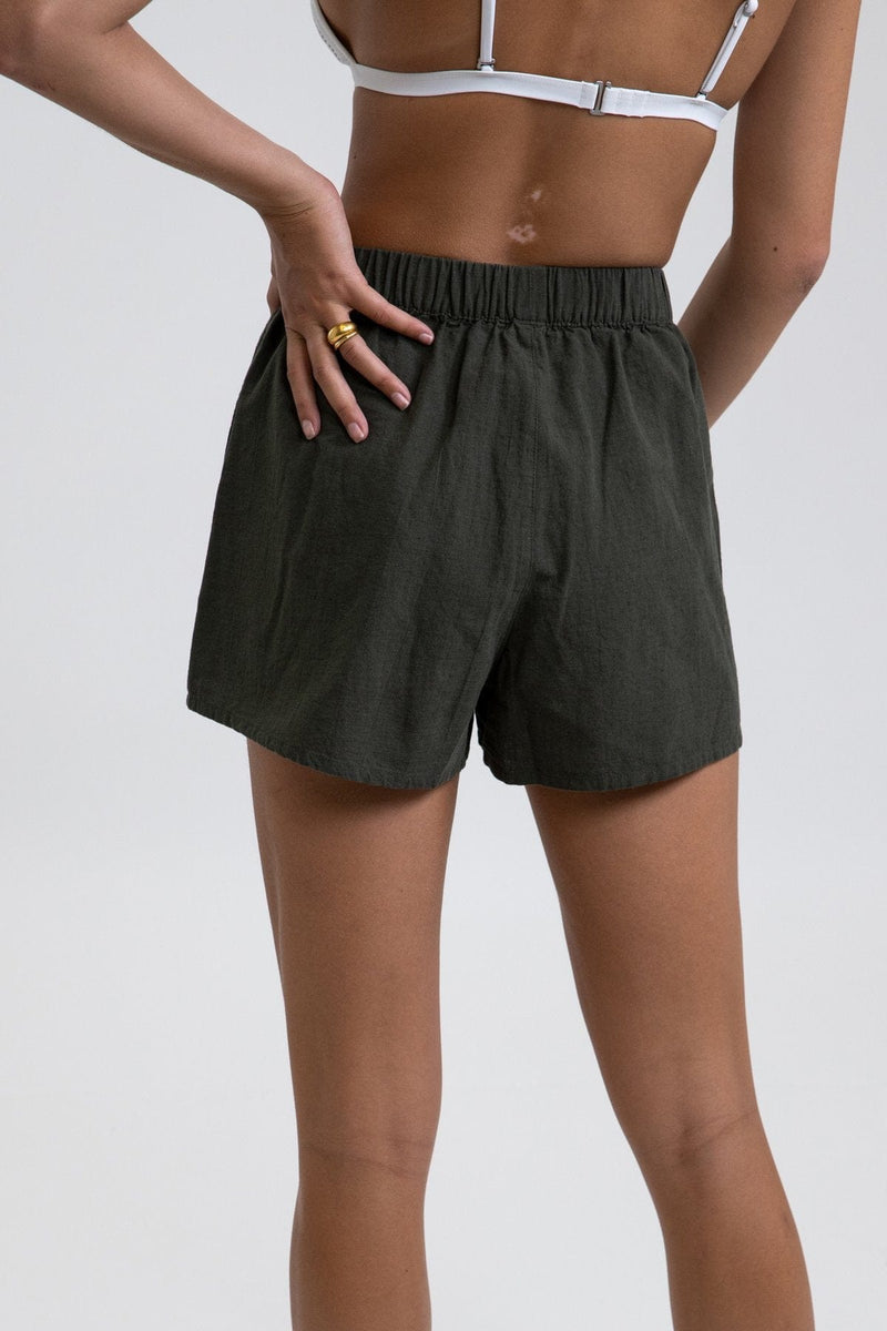 Rhythm Womens Classic Beach Short - Olive* Splash Swimwear Shorts