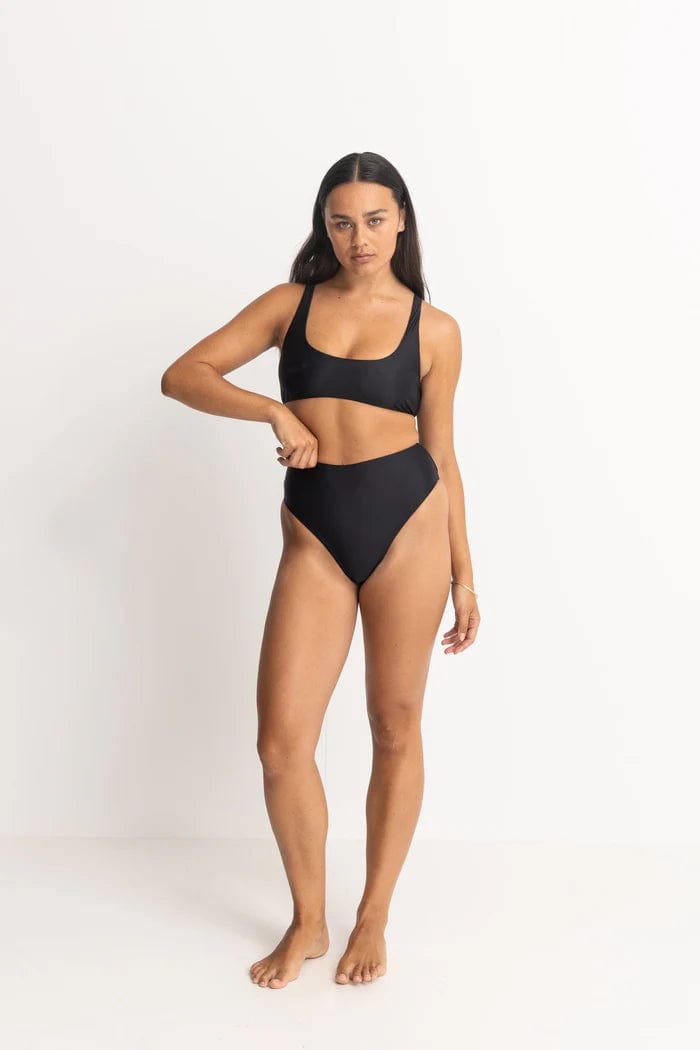 Rhythm Womens Bikini Tops Classic Crop Top Rhythm Classic Crop Top