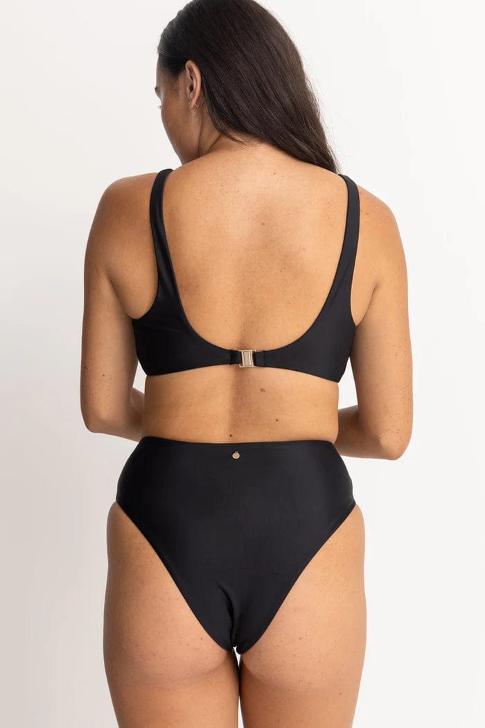 Rhythm Womens Bikini Tops Classic Crop Top Rhythm Classic Crop Top