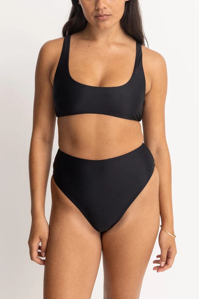 Rhythm Womens Bikini Tops Classic Crop Top Rhythm Classic Crop Top