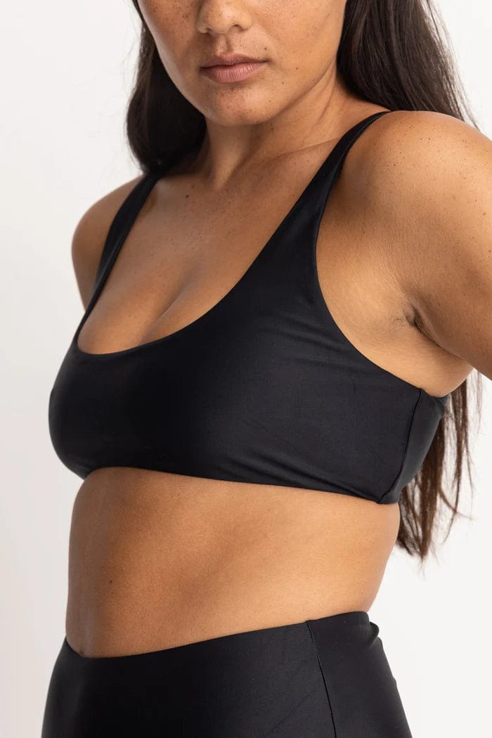 Rhythm Womens Bikini Tops Classic Crop Top Rhythm Classic Crop Top
