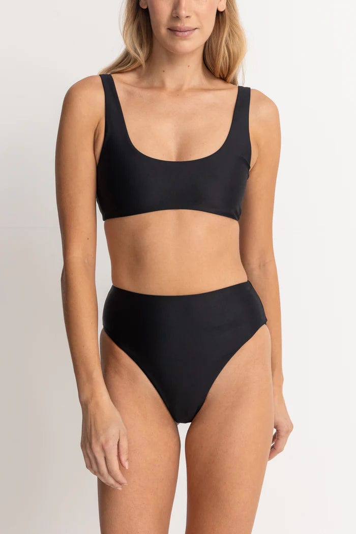 Rhythm Womens Bikini Tops Classic Crop Top Rhythm Classic Crop Top