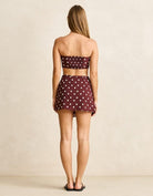 Rhythm Womens Dotti Mini Skirt - Cafe Dotti Mini Skirt - Cafe Splash Swimwear