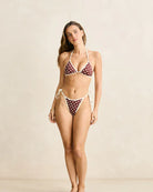 Rhythm Womens Dotti Tie Side Itsy Pant - Cafe Dotti Tie Side Itsy Pant - Cafe Splash Swimwear