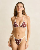 Rhythm Womens Dotti Tri Top - Cafe Dotti Tri Top - Cafe Splash Swimwear