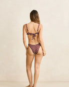 Rhythm Womens Dotti Underwire Balconette Top - Cafe Dotti Underwire Balconette Top - Cafe Splash Swimwear