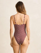 Rhythm Womens Dotti Underwire One Piece - Cafe Dotti Underwire One Piece - Cafe Splash Swimwear