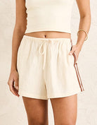 Rhythm Womens Isadora Shorts - Cream Isadora Shorts - Cream Splash Swimwear