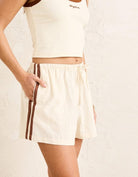 Rhythm Womens Isadora Shorts - Cream Isadora Shorts - Cream Splash Swimwear