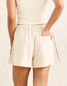 Rhythm Womens Isadora Shorts - Cream Isadora Shorts - Cream Splash Swimwear