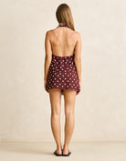 Rhythm Womens Polka Halter Top - Cafe Polka Halter Top - Cafe Splash Swimwear